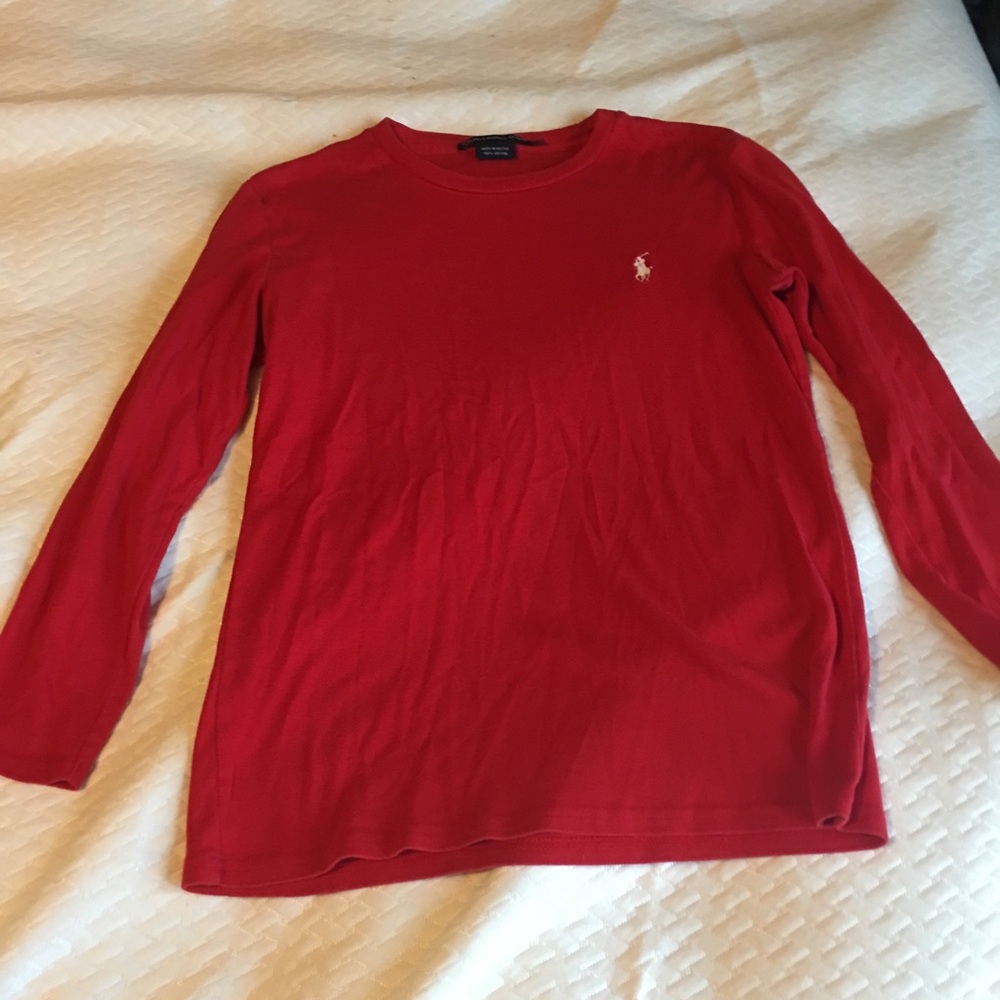 2/$10 Red Long Sleeve Ralph Lauren Tee